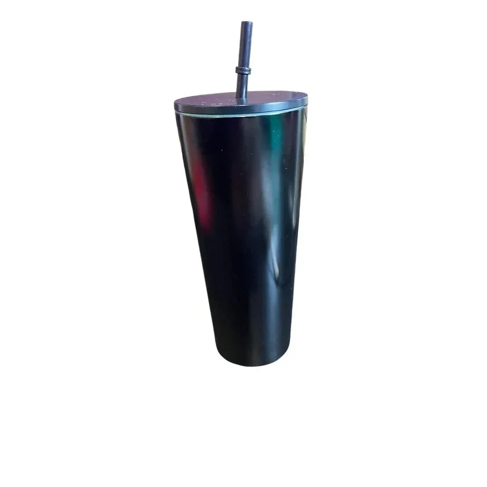 Starbucks 2020 Gradient Green Black‎ Tumbler With Straw 24 Oz Stainless Steel